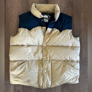 Vintage Western puffer vest from The Great Plains Clothing Company.